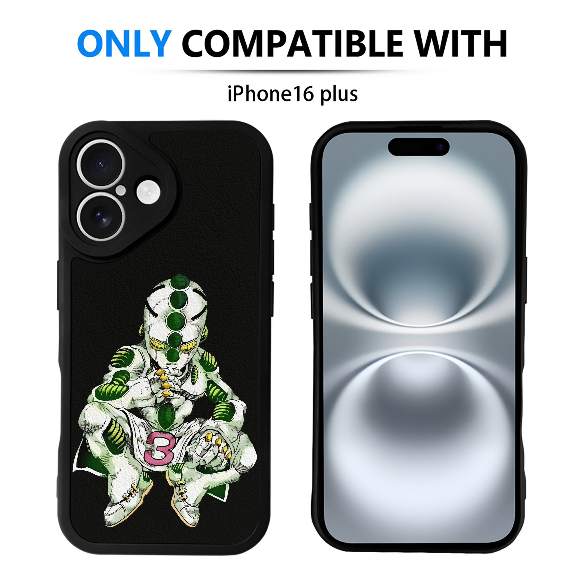 （画像用） ジョジョの奇妙な冒険 広瀨康一 JoJo's Bizarre Adventure Hirose Koichi 【iPhone 16シリーズ対応】シリコンスマホケース（レザー調） 材質：シリコン
